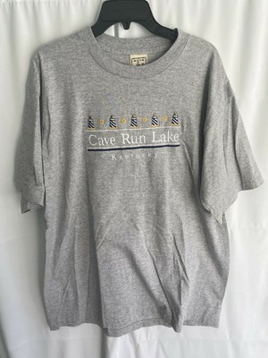 Vintage Cave Run Lake Kentucky Alore Single Stitch Shirt XL Made in USA