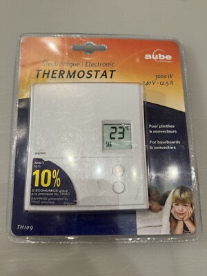 AUBE Technologies TH109 Electronic Thermostat Non-Programmable 3000W 240V 12.5A