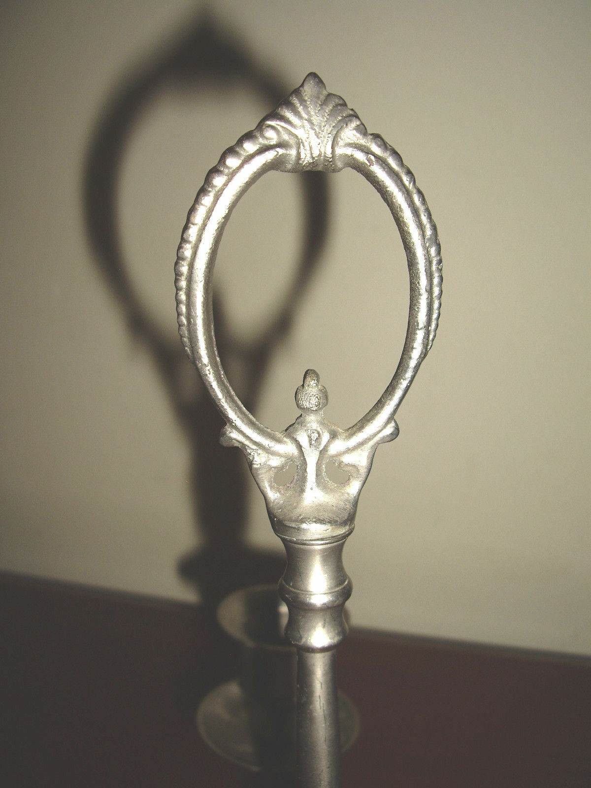 Pewter Look 3 Candle Low Candelabra