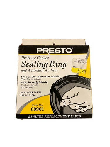 6 Quart Sealing Ring And Automatic Air Vent 09901 New