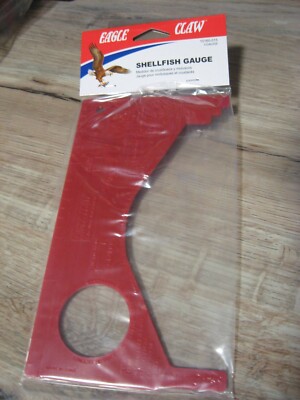 Eagle Claw Shellfish Guage Fishing - Crab Shrimp Clam Measuring Tool - 10160-015