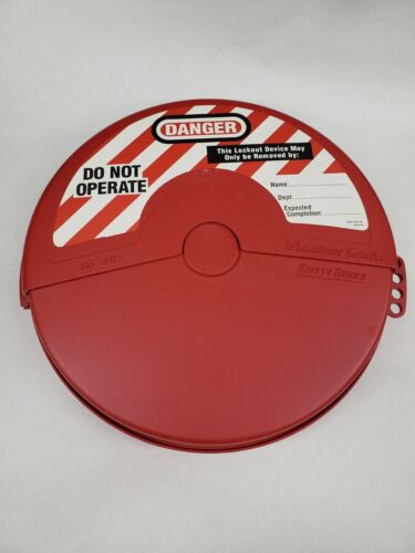 Master Lock 483 Large Gate Valve Lockout / Tag-out Cover 6-1/2" - 10" Valve