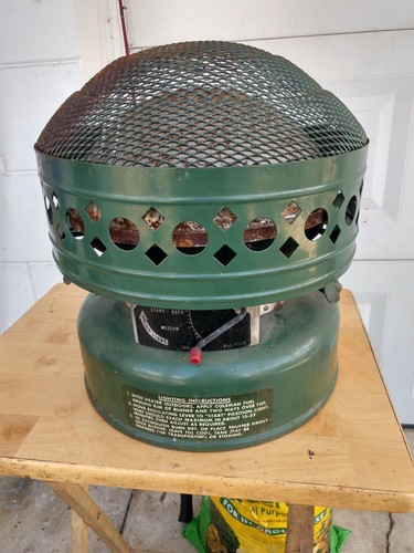 #12 VINTAGE COLEMAN 515 MODEL CAMP HEATER - 5000 To 8000 BTU DATE 6/68 MADE USA