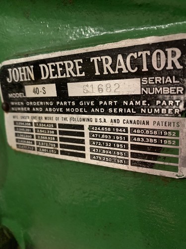 John Deere Model 40-S For Sale