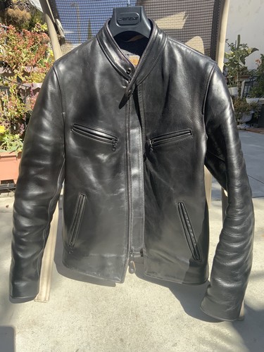 Schott Perfecto Cafe Asset Mens Leather Jacket Style # P665 Schott Perfecto Cafe Asset Mens Leather Jacket Style # P665