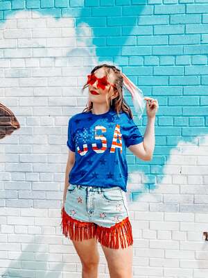 パンツ andwang fringe denim short pants ANDWANG fringe denim short pants