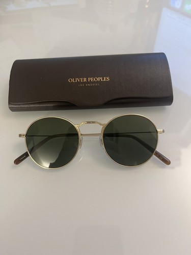 Pre-owned Oliver Peoples Weslie Polarized Sun 49-20-145 Mm In Dk Azure Ov1282st Msrp$691 In G-15