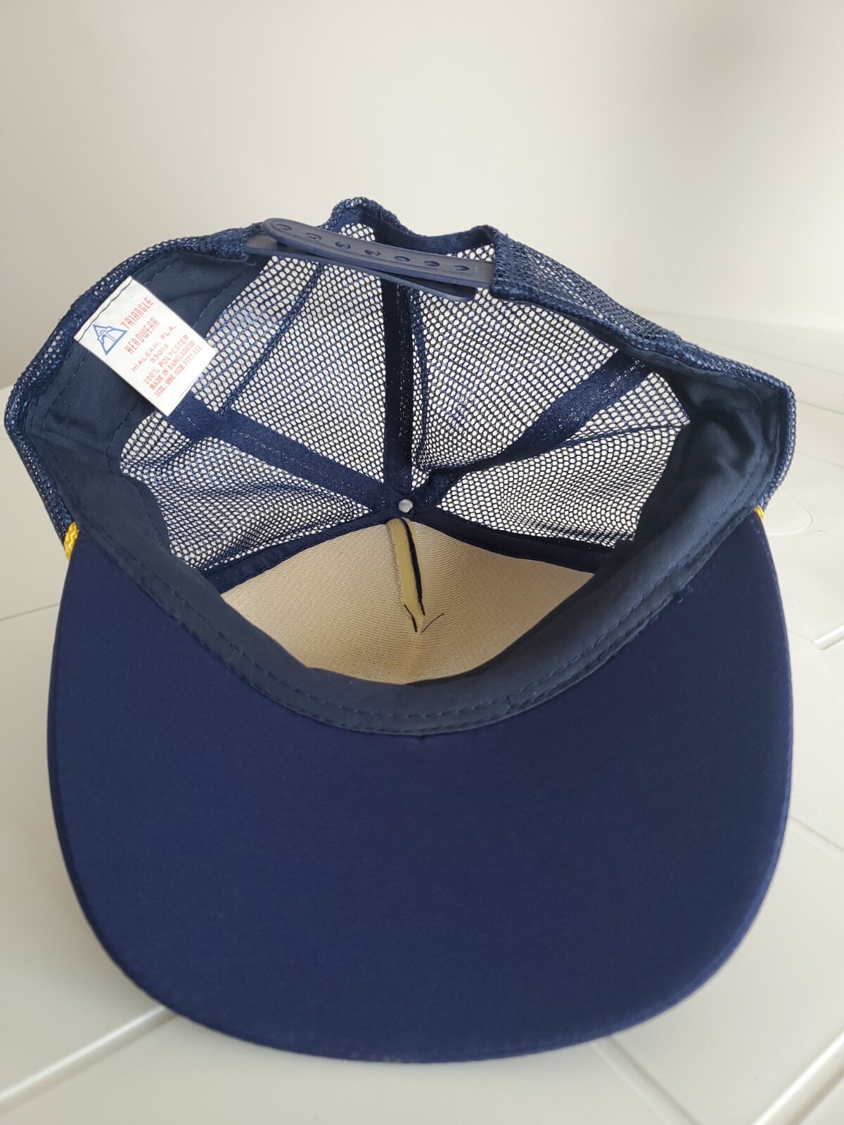 VTG Triangle Headwear Captain logo patch Men Snapback