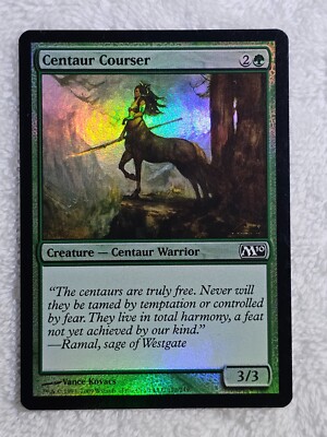 MTG Centaur Courser FOIL #172 Magic 2010 (M10) Magic Gathering Card NM