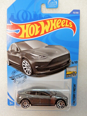 Hot Wheels Factory Fresh Tesla Model 3 9/10 Grey NIP