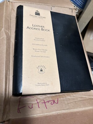 Leather address book