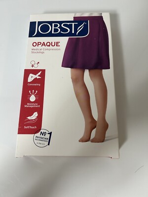 New Jobst 15-20 mmHg Opaque Medical Compression Stockings  Knee Hi Small Petite
