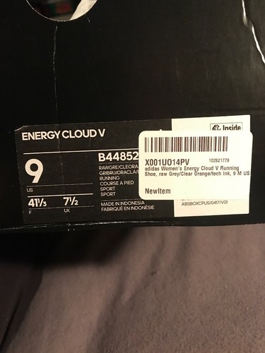 adidas energy cloud v Grey/pink 9 NWB Running Shoes