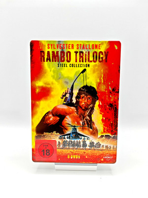 Rambo Trilogy - Steel Collection - Rambo 1 - 3 Limited Steelbook 6 DVDs Deutsch