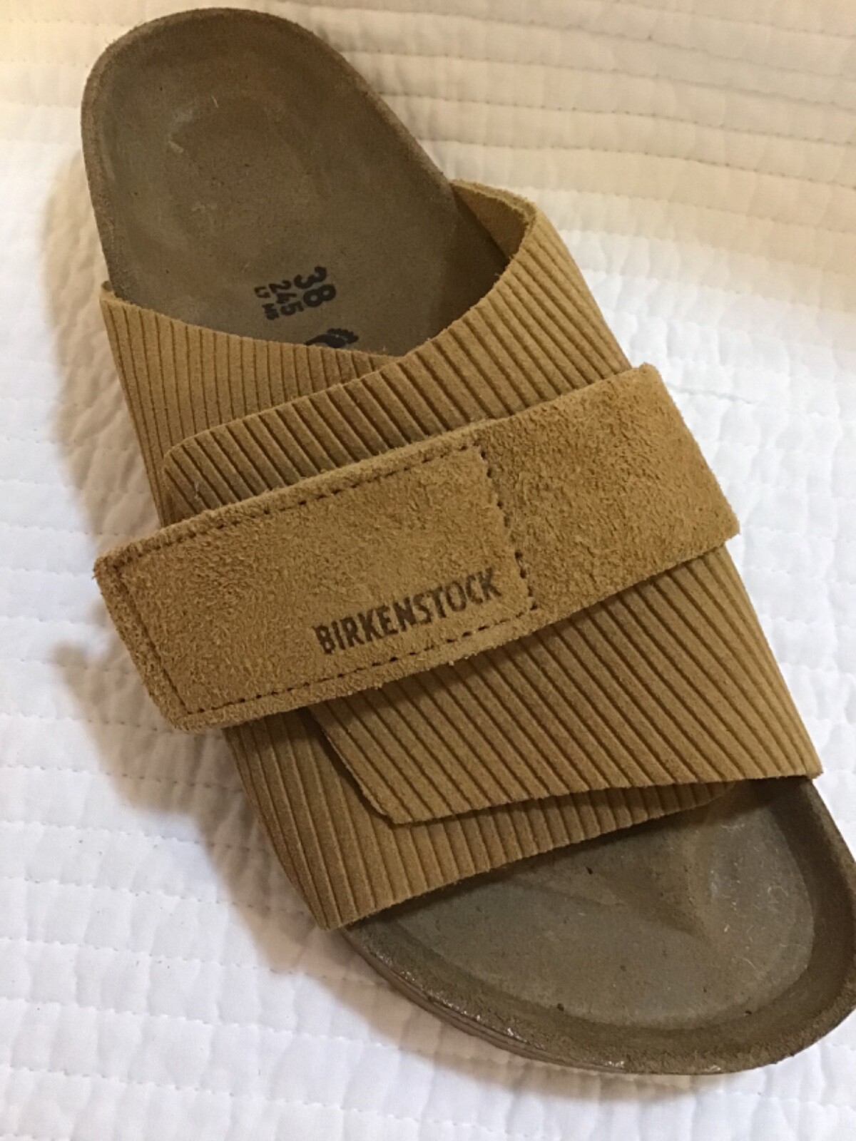 BIRKENSTOCK Kyoto 39 コーデュロイ　コークブラウン Kyoto Suede Embossed in Color Corduroy Cork Brown