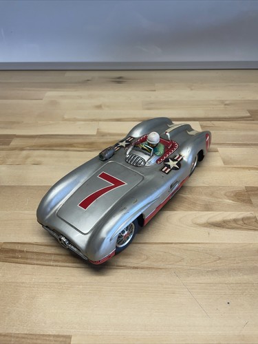 Marusan Electric Tin Toy Car Vintage Mercedes Racer SAN Toy Marusan Electric Tin Toy Car Vintage Mercedes Racer SAN Toy