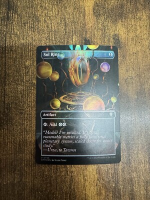 Sol Ring FOIL Borderless Commander Masters MTG Pack Fresh