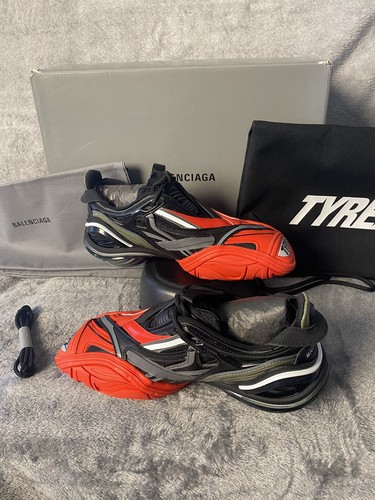 Pre-owned Balenciaga Tyrex Da Cancellare Red/black Shoes Womens Size Eu 37/ Us 6.5 W