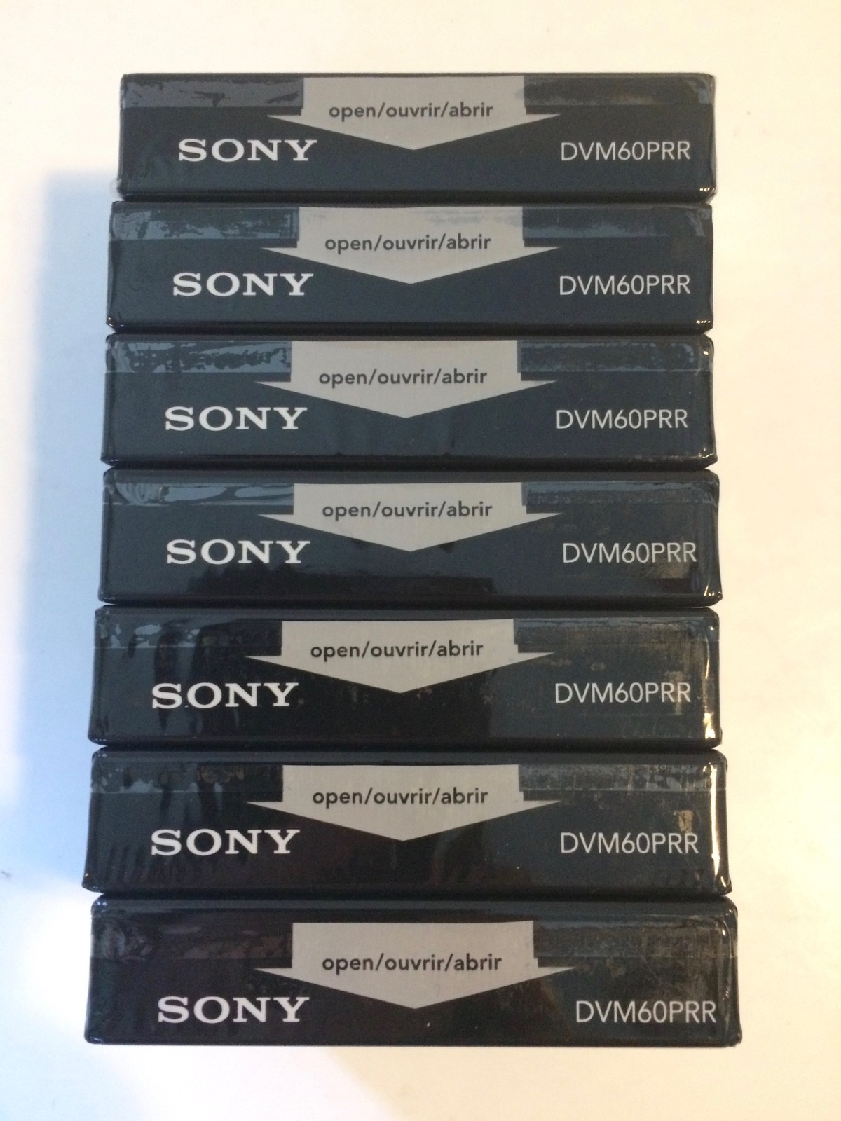 New Lot of 7 Sony DVC Mini DVC Premium Cassette Tapes 60 Min DVM60PRR - Sealed