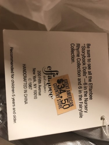 Vtg Effanbee Tin Man Wizard Of Oz New In Box! 1987