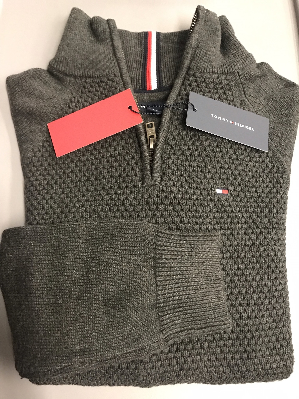 tommy hilfiger waffle knit sweater