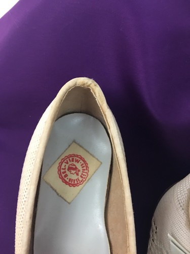 Vintage Bel View Nurses shoes oxford white high heel white pump 6 1/2