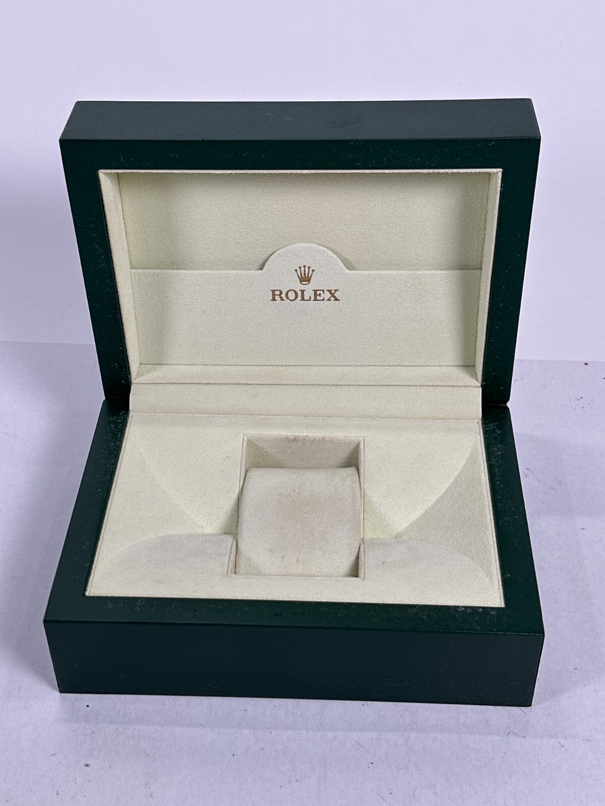 VINTAGE GENUINE ROLEX Green watch box case 31.00.64 wave