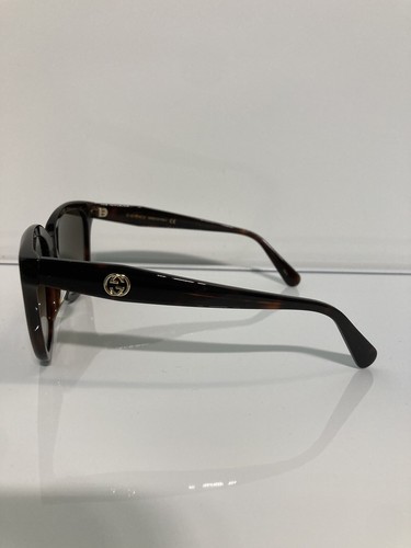 Pre-owned Gucci Gg0800sa 003 Havana Woman Plastic Sunglasses