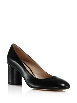 

STUART WEITZMAN Женские черные кожаные туфли без шнуровки Tripoli Cylinder Azalea, Черный, XW05568