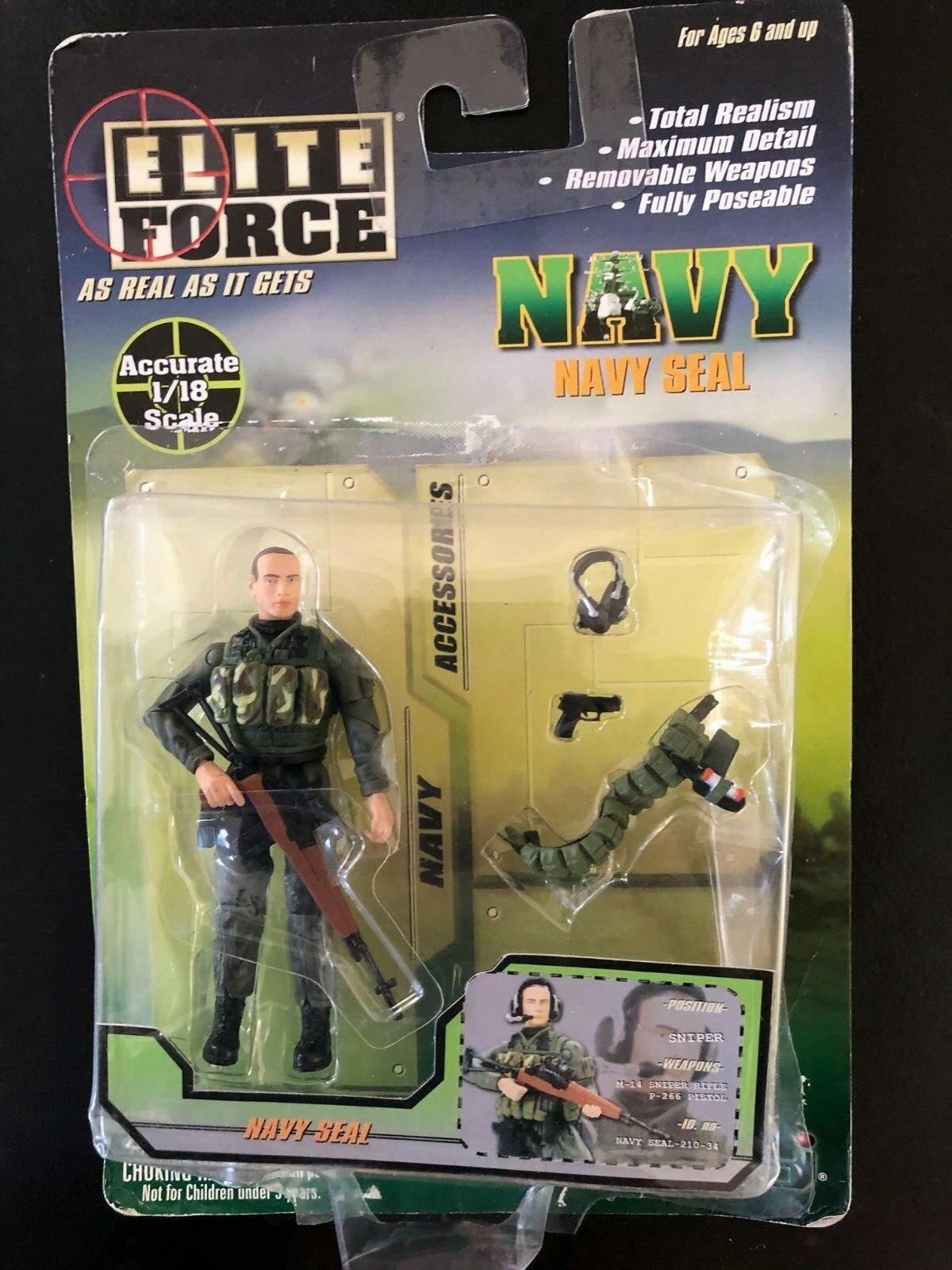 Blue Box Elite Force 1:18 Navy Seal sniper figure - Rare | eBay