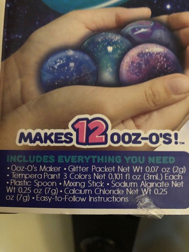 Galaxy Ooz-o's Ooz-os Make Slimy Spheres with Oozing Center Kids Slime Craft Kit