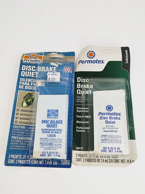 Permatex 80729 Disc Brake Quiet 0.25 fl oz Pack of 2