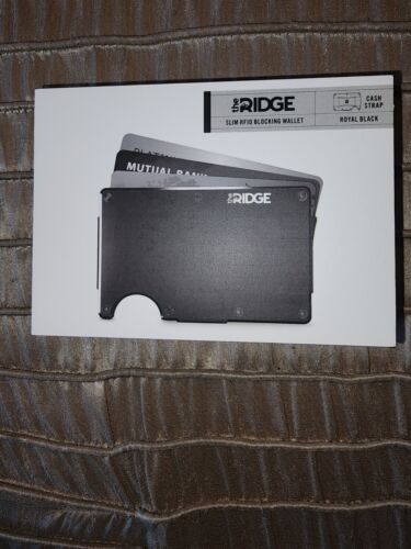 The Ridge Slim Minimalist RFID Blocking Metal Wallet - Black | eBay The Ridge Slim Minimalist RFID Blocking Metal Wallet - Black | eBay