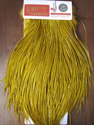 Fly Tying Whiting Schlappen White dyed Brown