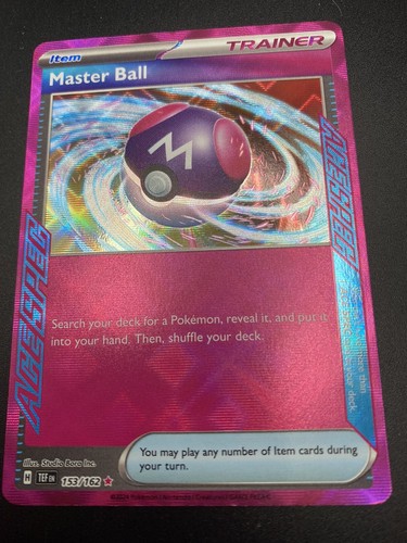Master Ball 153/162 NM/M Temporal Forces Pokemon Card NM/M