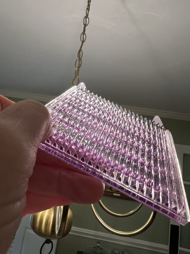 set of 6 Luxfer Wave 1800s Transom Prism Glass Tiles  Vtg Frank Lloyd Wright