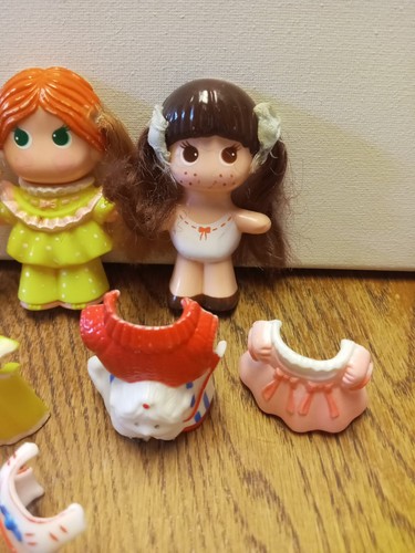 Knickerbocker 3 Dolly Pops Dolls w/ Outfits 1979 Lot Of 3 Vintage VTG