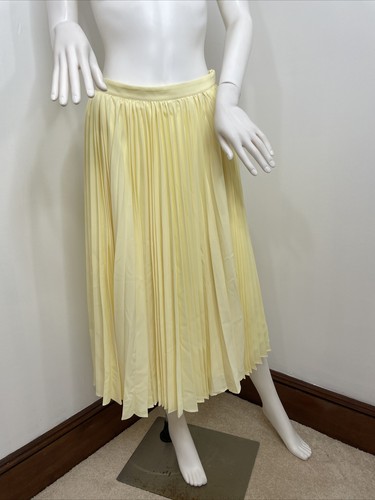 BAON】Etty Peach Fuzz Banding Pleated Midi Skirt Women's