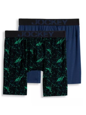

JOCKEY Нижнее белье, черные трусы-боксеры с вертикальной прокладкой, Черный, 8121