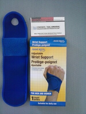ADJUSTABLE WRIST SUPPORT WITH THUMB HOLE FITS EITHER WRIST  FREE USA S&H SERVICE