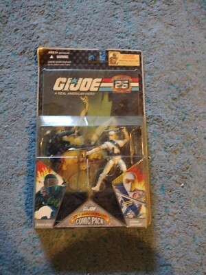 GI JOE 25th Anniversary COMIC PACK SNAKE EYES STROM SHADOW 2 Pack Moc,marvel 21