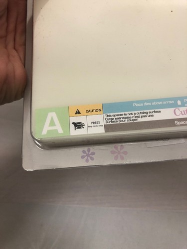 New Cuttlebug A Plate Spacer Provocraft 37-1259