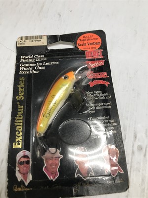 Red White Hard to Find Older Excalibur Floating Ghost Minnow