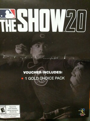 PS4 MLB the Show 20 Gold Choice Pack DLC *FREE SHIPPING!*