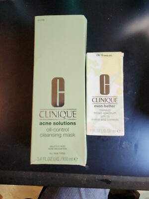 Clinique Acne Solutions Oil-Control Cleansing Mask, 3.4oz FREE Even Better.