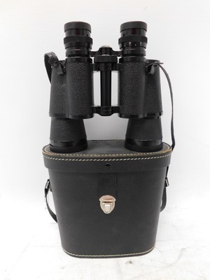 AICO Full Size Porro Binoculars 7x50 Coated Optics With Case Bundle - T04