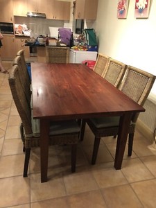 Dining Table & chairs / coffee table/side tables TV Cabinet-MUST SELL