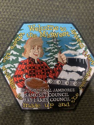 Mint 2023 National Jamboree Backpatch JP Samoset Council Bay Lakes Council