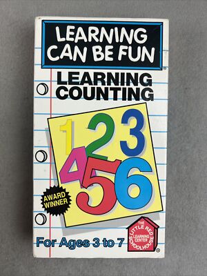 Learning Can Be Fun - Learning Counting Ages 3 to 7 VHS Little Red Schoolhouse