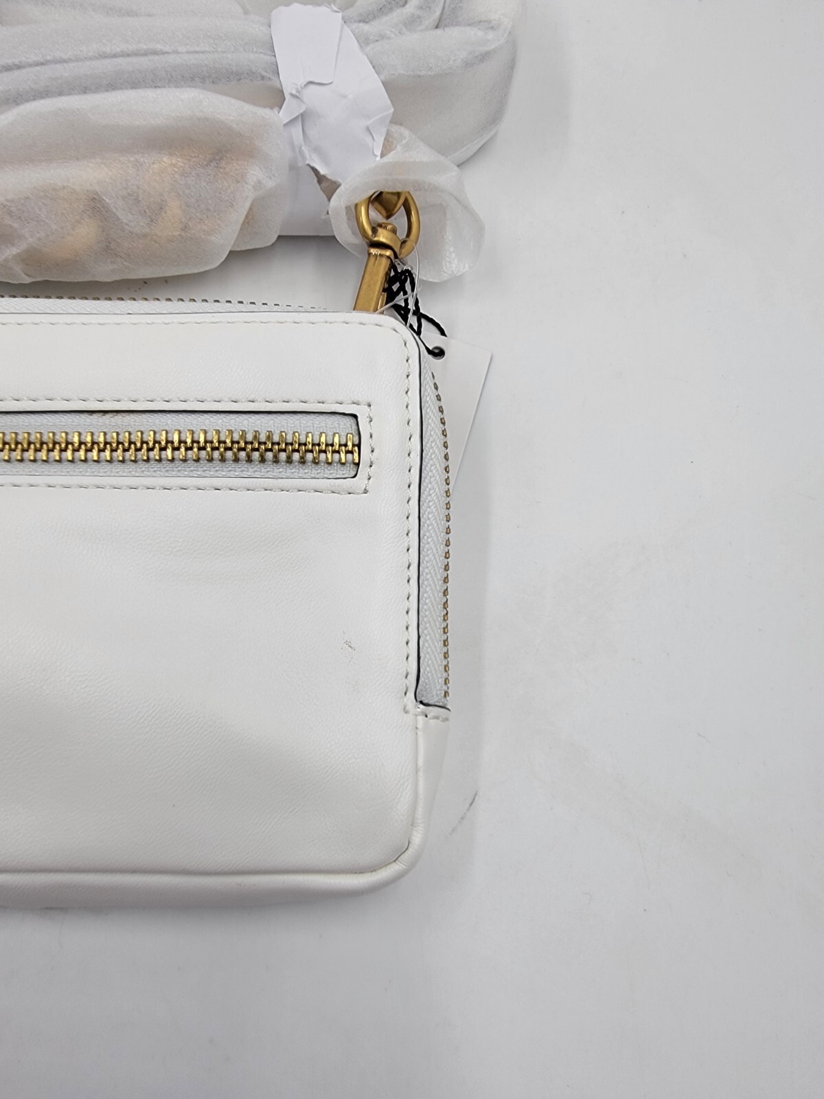 Circus by Sam Edelman Smooth Malibu Slim Crossbody Bag Women's White Zip Closure - Picture 12 of 14